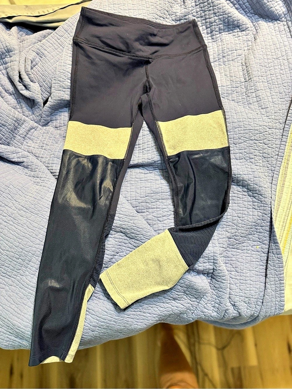 lululemon Run Inspire Crop Color Block Leggings Size 6